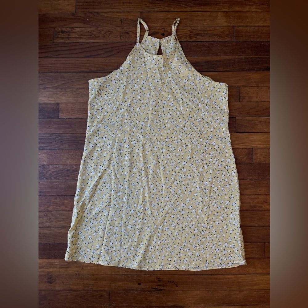 XL yellow floral dress